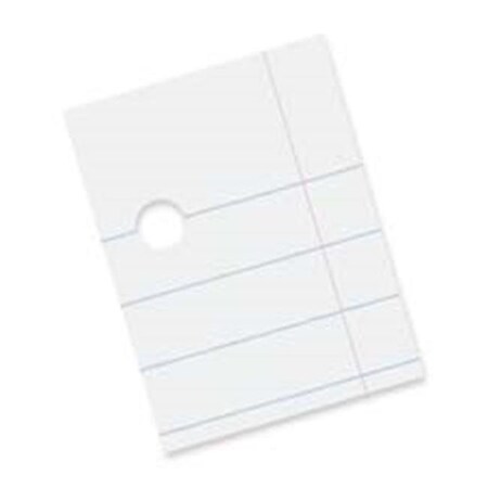 Pacon Corporation Pacon Corporation PAC2402 Composition Paper- 3HP- .38in. Ruling- 8-.50in.x11in.- 500-RM- White PAC2402